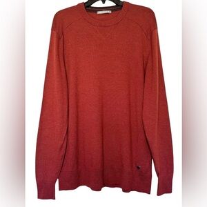 Smartwool Men’s Rust Red Merino Wool Blend Classic Crewneck Sweater